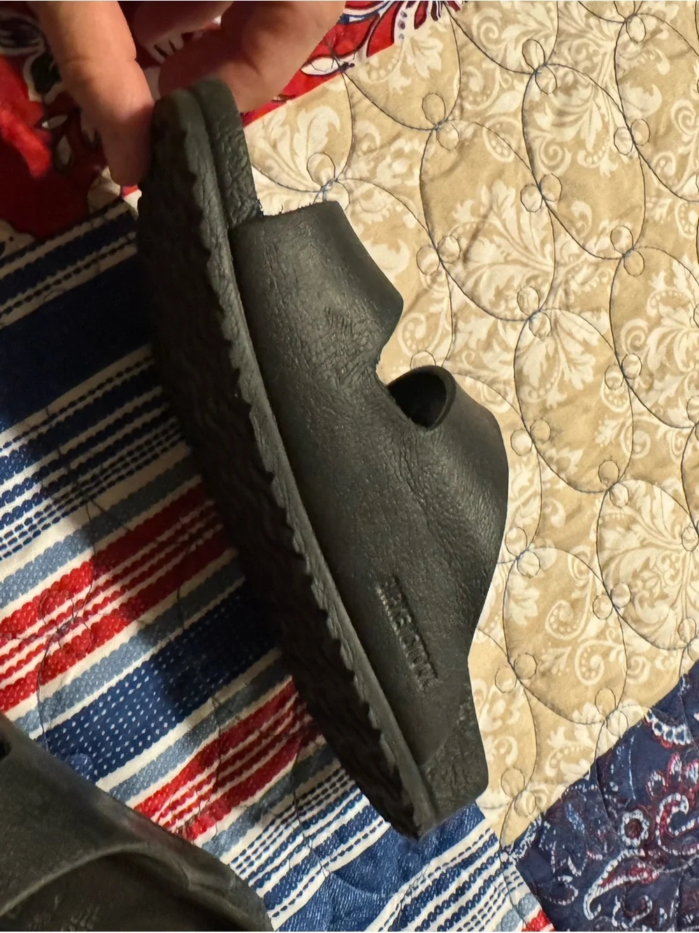 Birkenstock Kids Black Two-Buckle Slide Sandals size 2- 2.5